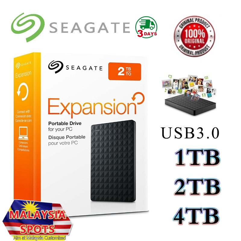 Seagate 2TB Expension disque dur externe 2.5 USB 2.0/3.0