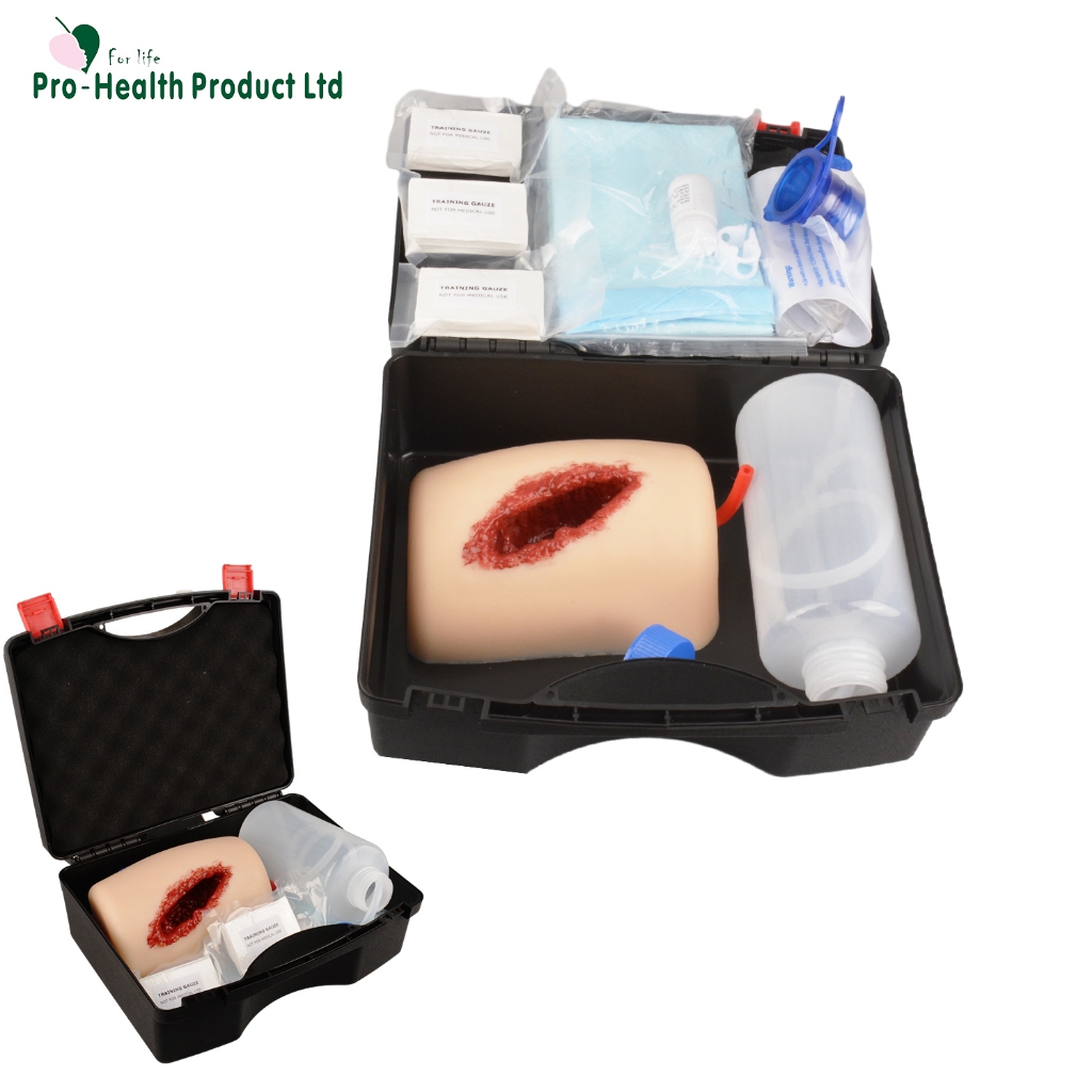 Thigh Laceration Wound Packing Trainer Kit Open Wound Model Bleed