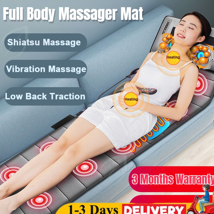 Electric Massage Mat Vibration Massage Back Neck Waist Foot Massager 9