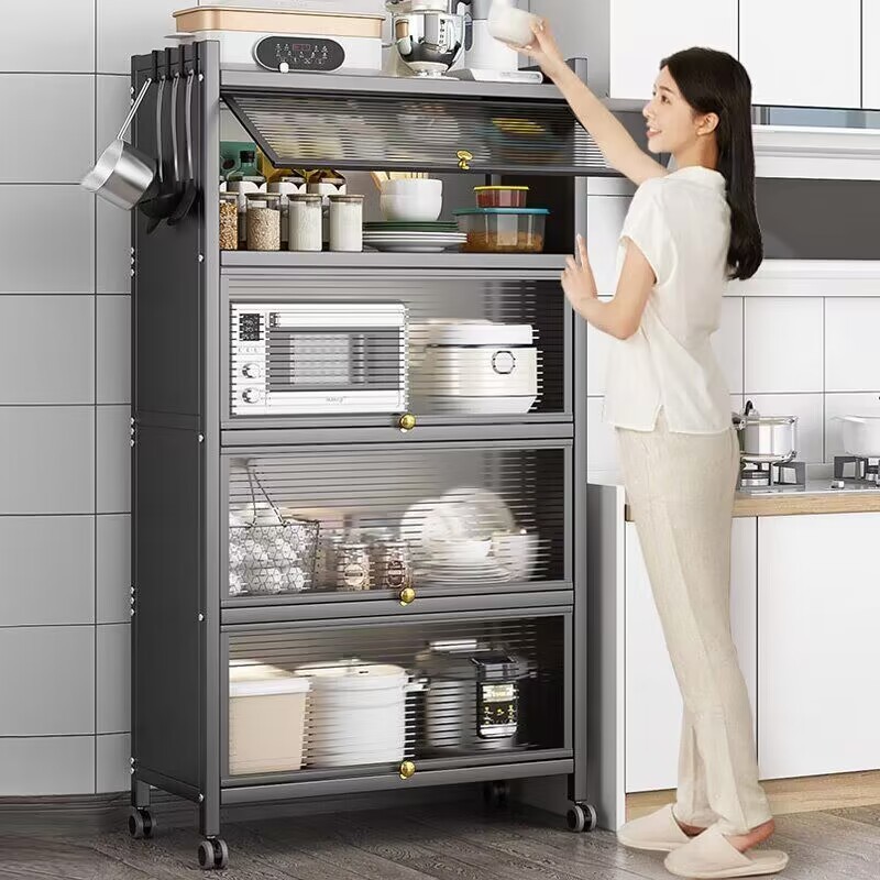 Kitchen Rack Floor Multilayer Home Storage Kitchen
