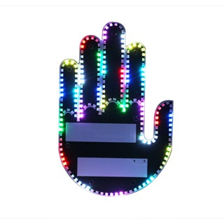 Middle Finger Car Light LED Car Hand LED Finger Up Give The Love