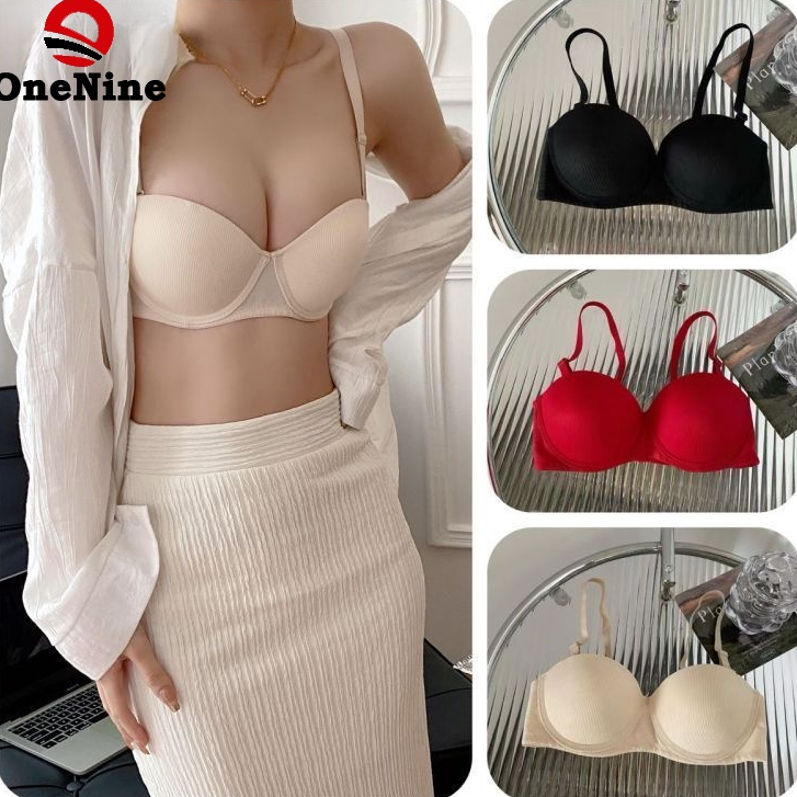 With Wire 1/2 Cup Bra Wired Plus Size Cotton Thin Span / Push Up Triumph  Simple Natural Fixed Bra For Women