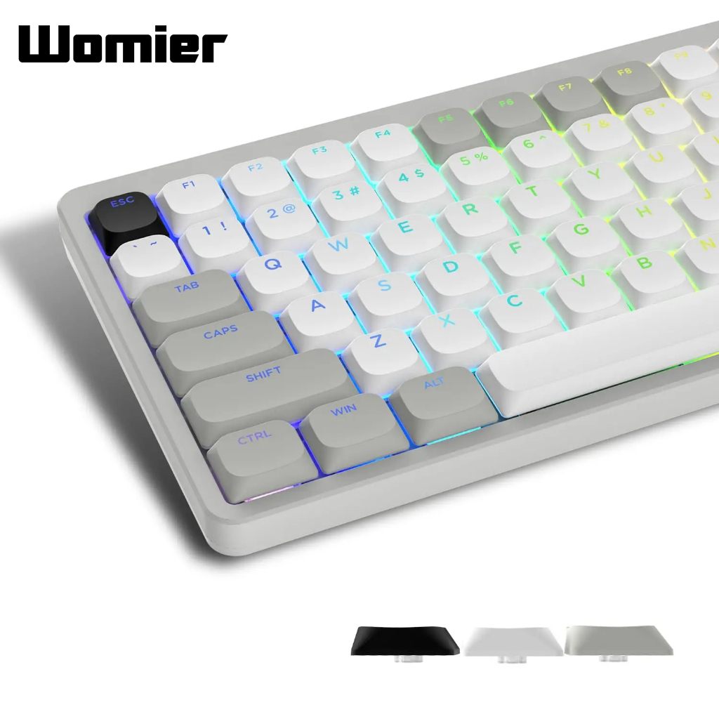 Womier PBT Keycaps, Cherry Profile Side Print Keycap 60 75 100 Percent