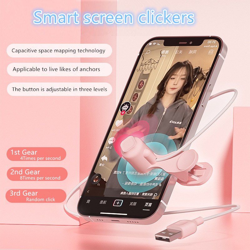 Mobile Phone Screen Auto Clicker Live Stream Mute Tap Tiktok auto like ...
