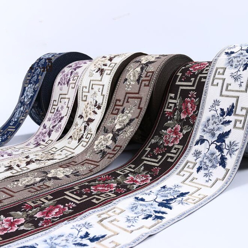 1M Embroidery Ribbon Chinese Style Lace Trim DIY Sewing Supplies 12CM ...