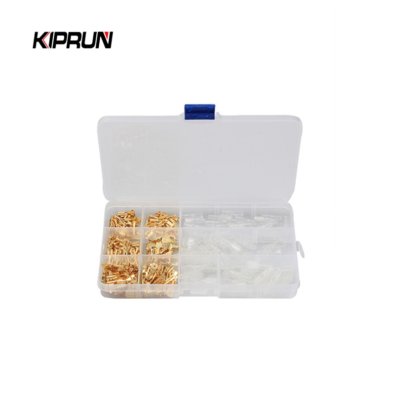 KIPRUN 270pcs Male Female Spade Connector Wire Crimp Terminal Block ...