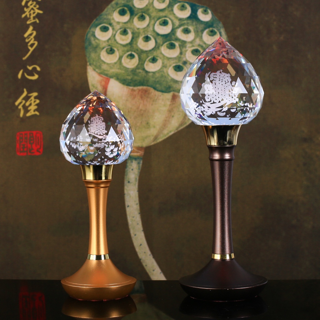 LED 供灯 佛灯 莲花灯 招财灯 佛前供灯 供佛灯 水晶莲花灯 公妈灯 祖先灯 合金宝珠波灯一对 | Shopee Malaysia