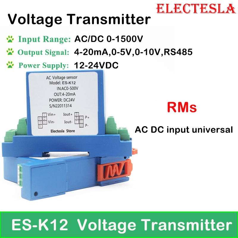 Universal Voltage Transmitter AC/DC 75mV 220V 465V 1000V 1500V RMs