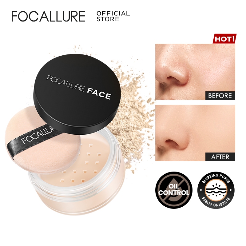 FOCALLURE Loose Setting Powder Matte Oil Control Long-lasting Makeup ...