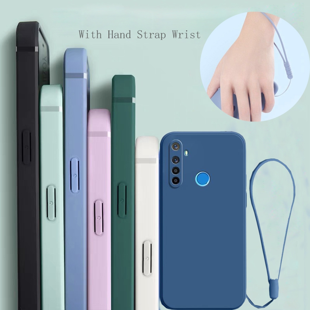 Custodia EASSGU Per Realme 6 Pro, Cover Morbida In Silicone TPU, Verde Scuro, Antiurto - 4
