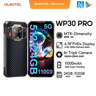 5G Smartphone Unlocked Oukitel WP30 Pro 12GB+512GB Rugged Mobile Phone  Android 