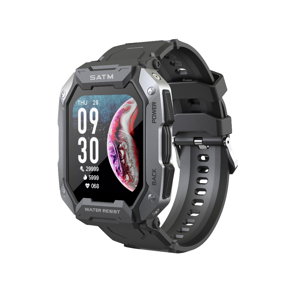 C20 Pro Outdoor Sport Smartwatch IP68 Waterproof 380mAh Long Time