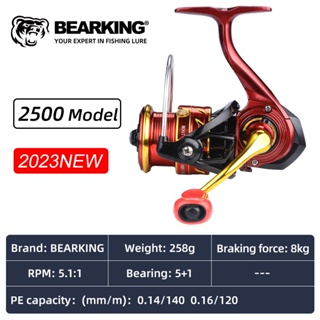 Bearking CS Red Lizard Long Casting Spinning Reel: One-Way Double Bearings,  Ultralight for Micro Fishing, Shallow Spool, Ideal for Lure Casting and  Line Management