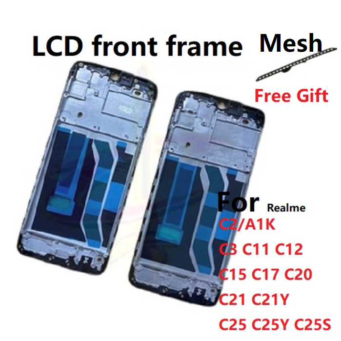 LCD front frame for Realme C2 C3 C11 C12 C15 C17 C20 C21 C25 C21Y C25Y ...