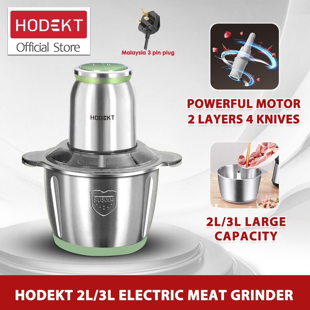 HODEKT 2L/3L blender panasonic Electric Meat Grinder Multi Function Mincer Processor Stainless