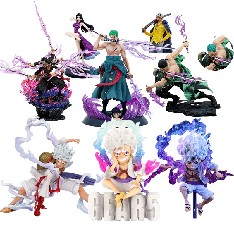 One Piece Action Figure Anime Gear 5 Luffy Zoro Sanji Ace Hancock ...