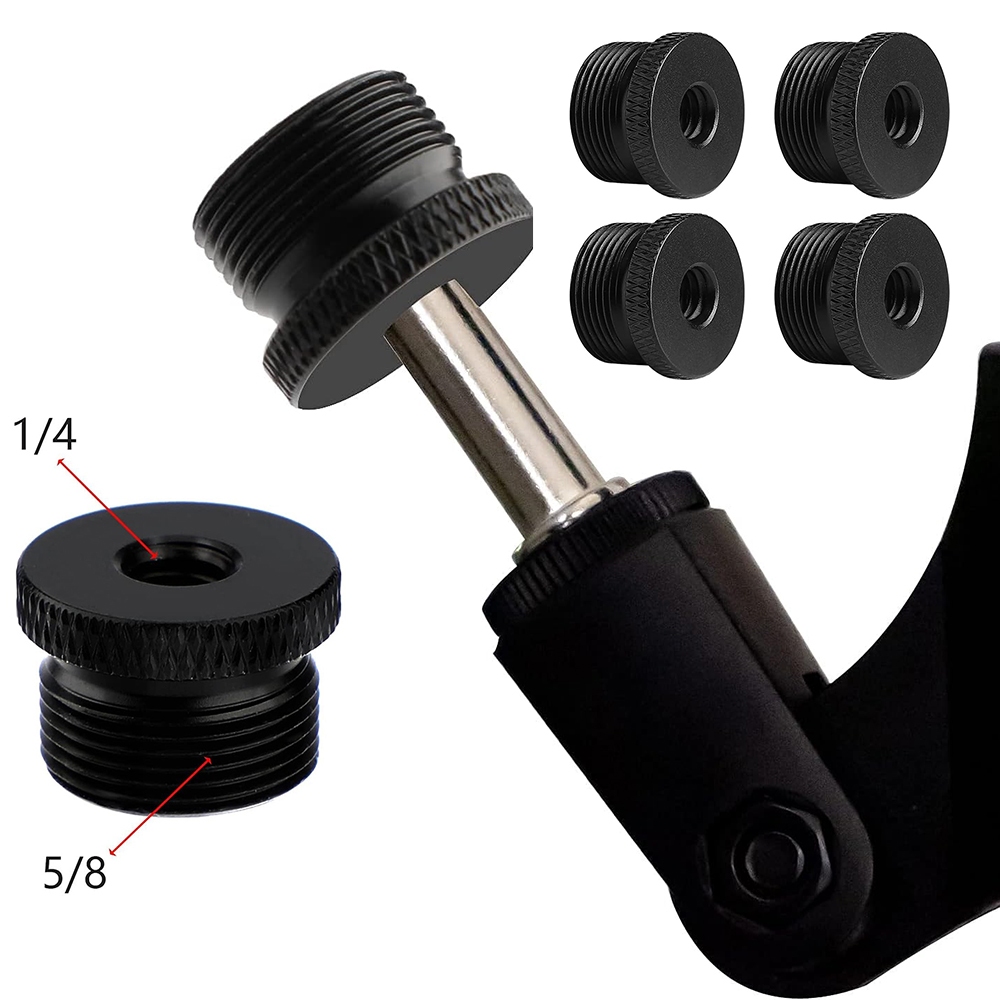 Mic Stand Adapter 1/4 Female to 5/8 Male Screw Adapter Thread Tripod