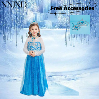 Kids Encanto Charm Costume 2024 New Carnival Dress Snow Queen Costume  Princess Cosplay Halloween Birthday Dress for 4-10 Y