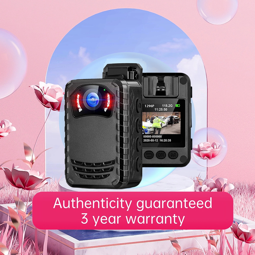 BOBLOV N9 Mini Body Camera with 128G card 1296P Full HD Body