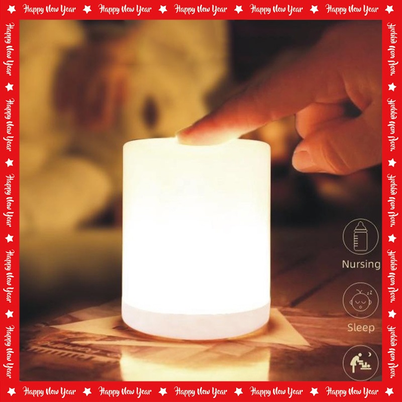 [Value Choice] Rechargeable Bedside Lamp Dimmable Table Touch Night Light LED Mini Home Study ...