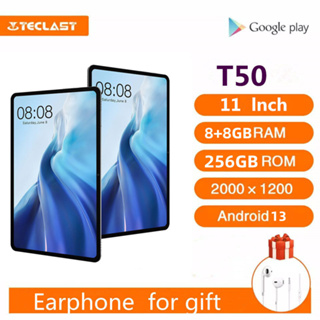 Teclast T50 2023 11 2K Tablet Android 13 2000x1200 16GB RAM 256GB ROM  UNISOC T616 Octa Core 4G Network Type-C 18W Fast Charging