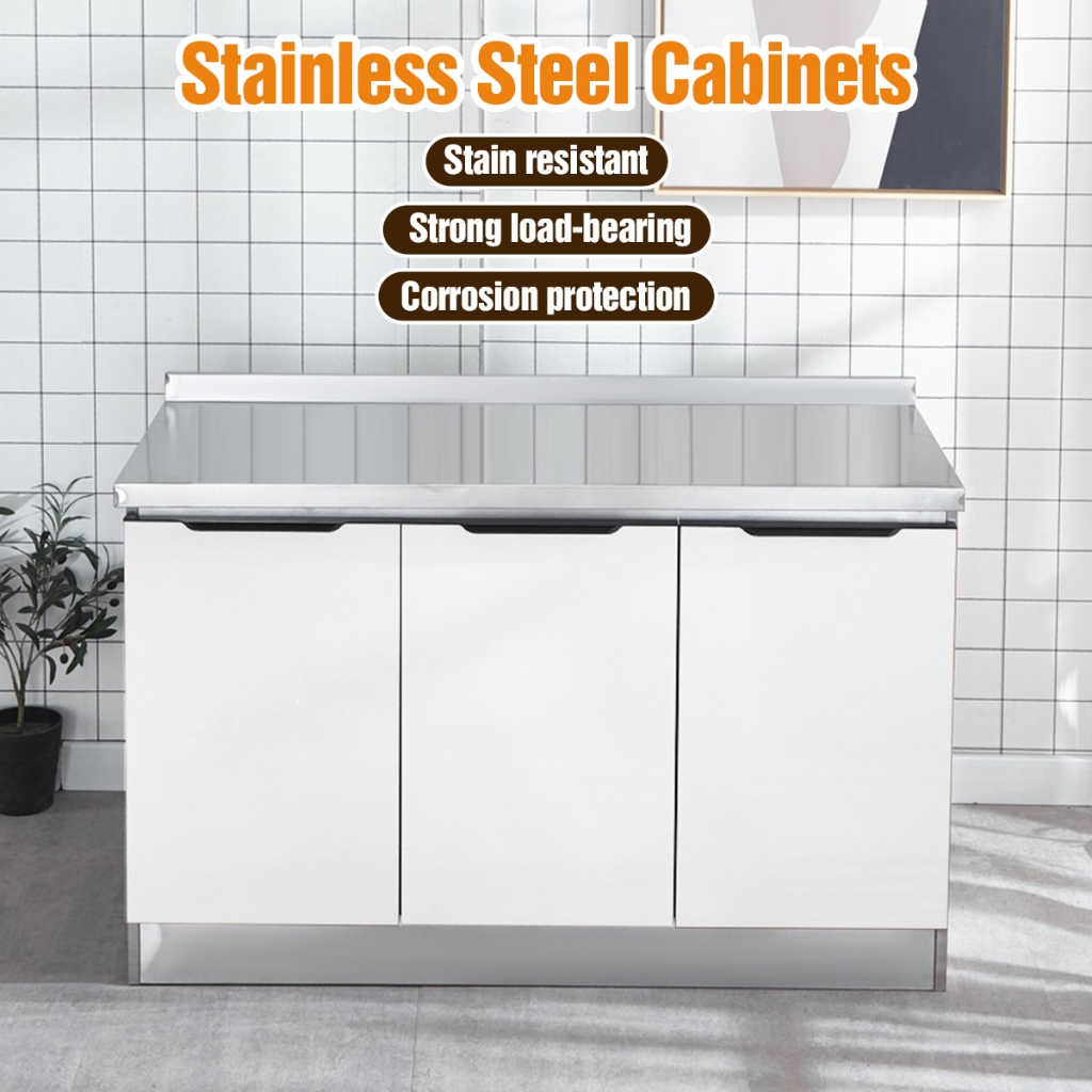 Stainless Steel Kitchen Storage Sets kichen Sink Base Simple