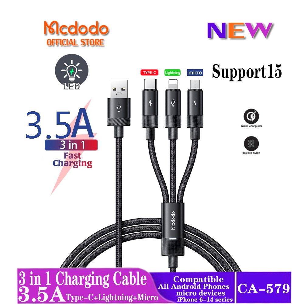 Mcdodo LED in Fast Charging Data Cable Charge Data