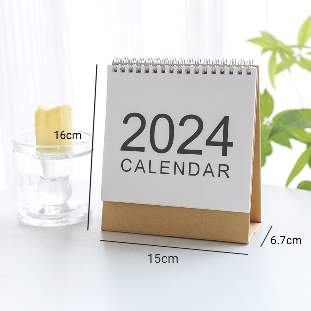 MUJI Style 2024 Calendar Desk Calendar Simple Desktop Calendar Time