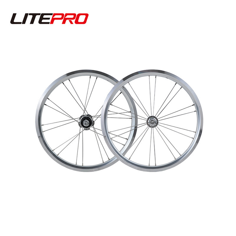 Litepro 14-Inch 20-Hole Bicycle Rim - Lightweight Aluminum Clincher Rim For Folding Bikes