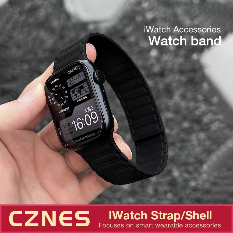 [Ready Stock] iwatch ThreeBead Silicone Strap SE/S9/S8/ultra