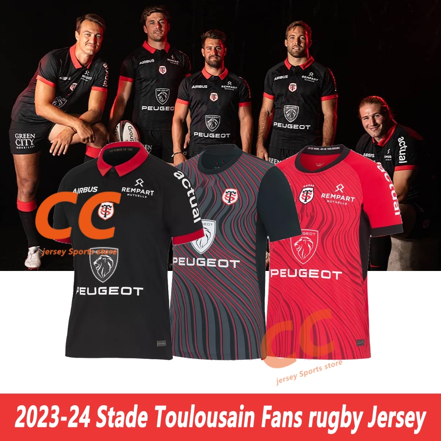 Stade Toulousain 20232024 MEN'S home away rugby jersey tshirt