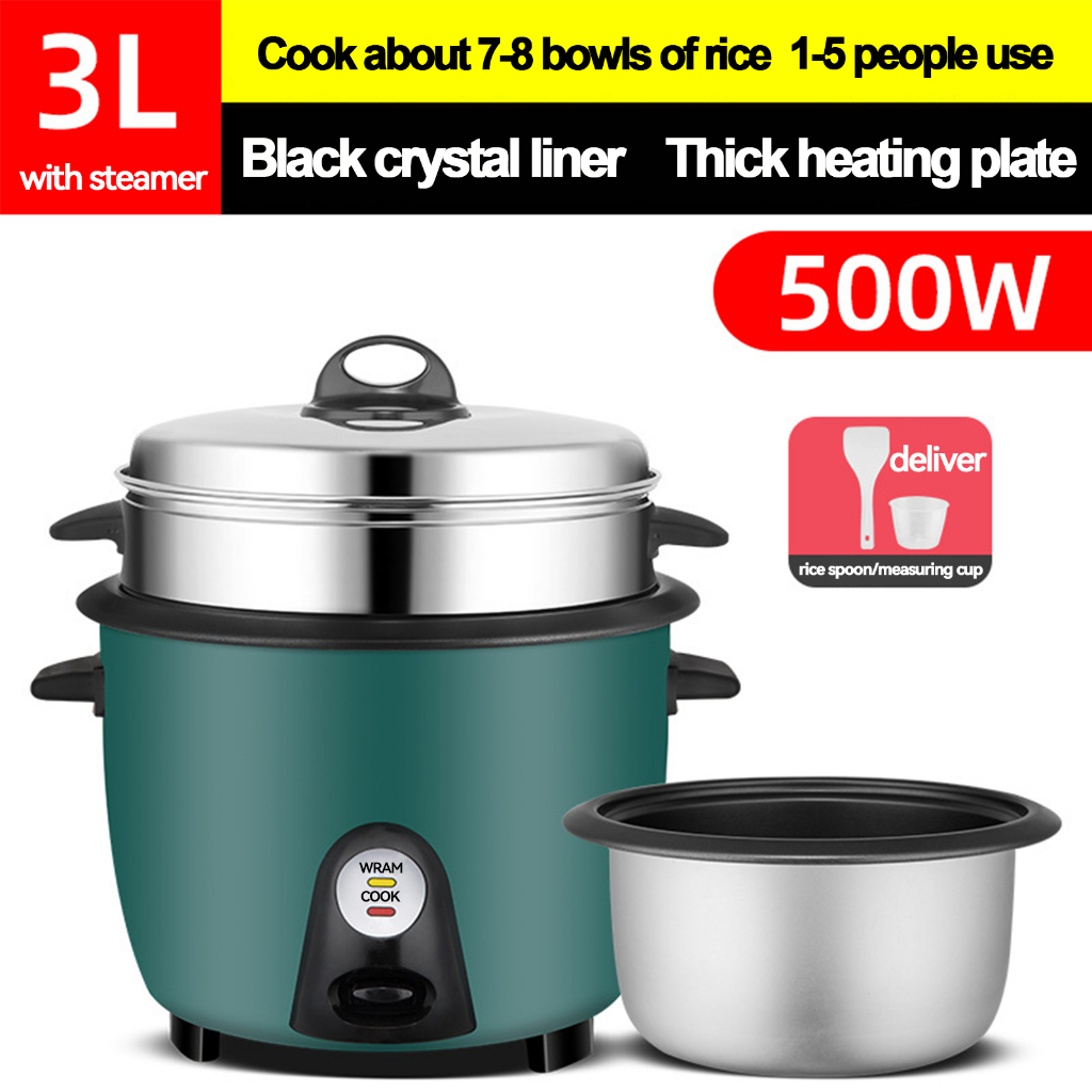 IGRLACE 2L/3L Rice Cooker Mini Electric Rice Cooker 12 People Rice