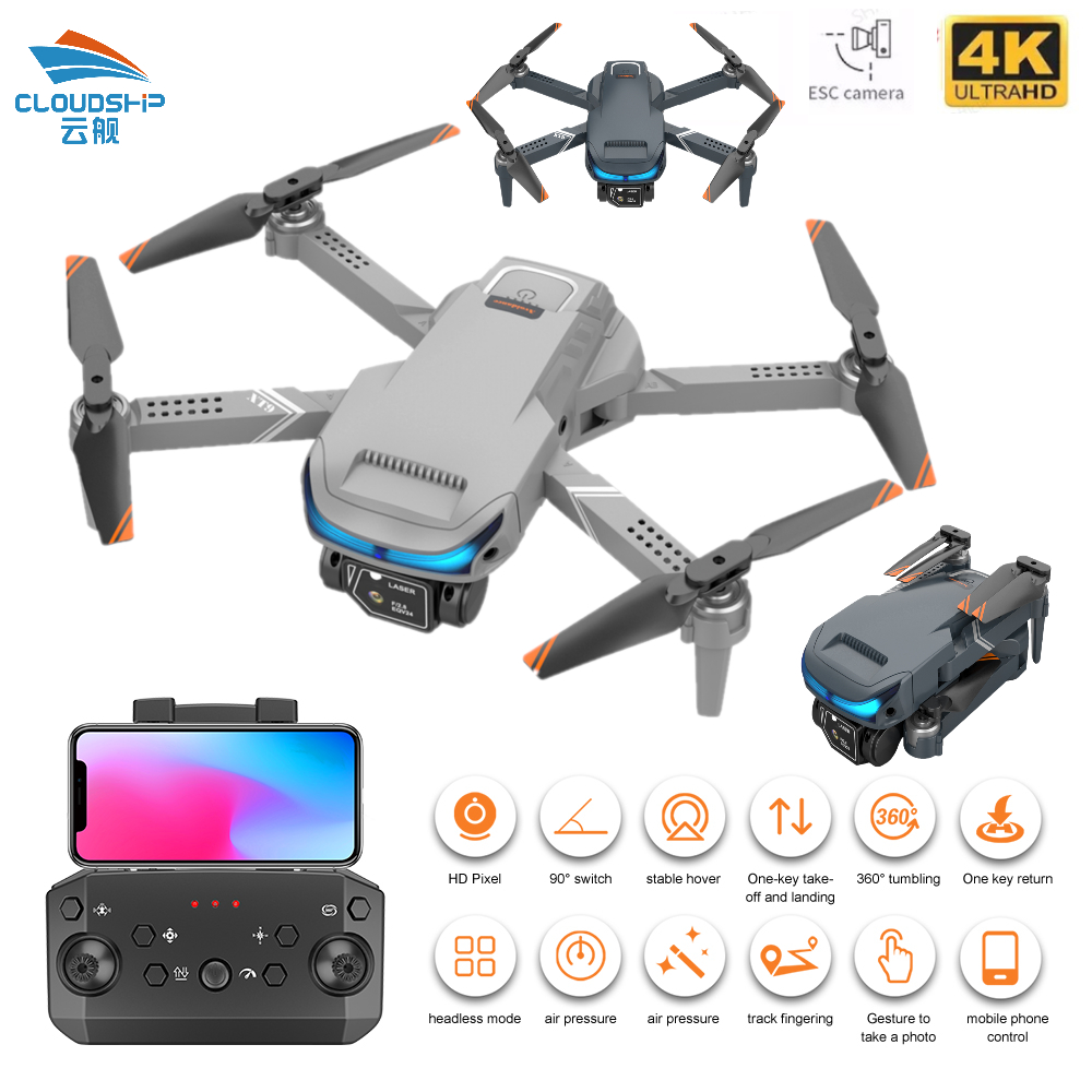 XT9 RC Helicopter Follow Me Obstacle Avoidance Mini VR Drone 4k HD Folding  Quadcopter With Electrical Control Camera Free Return