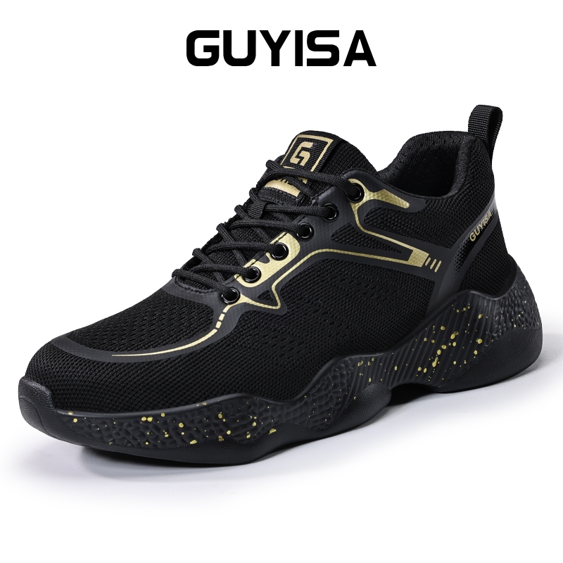GUYISA safety shoes for work kasut lelaki breathable lightweight soft