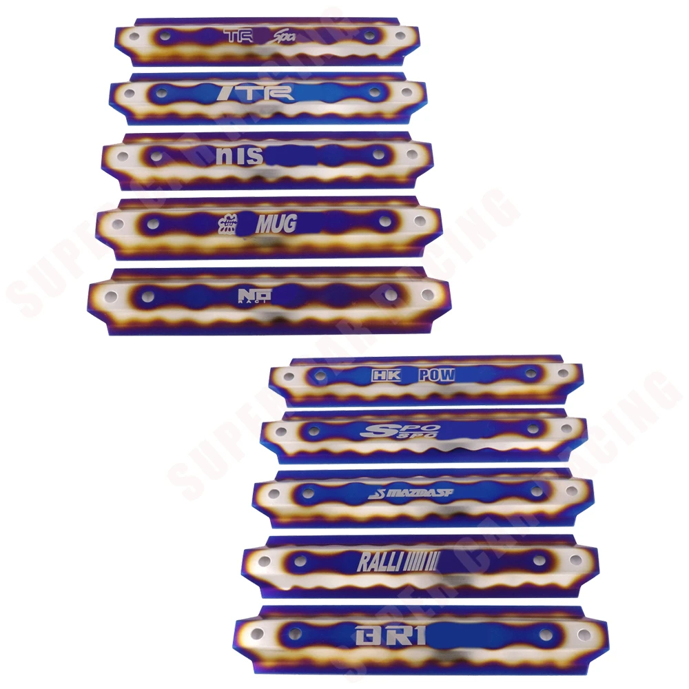 Universal JDM High Quality Aluminum Burnt Blue Adjustable Billet