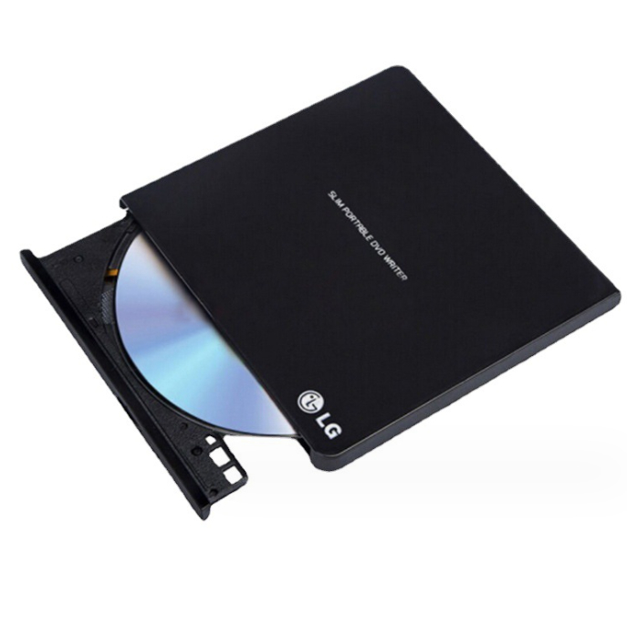 External LG DVD CD reader, movie player, external USB interface, ultra