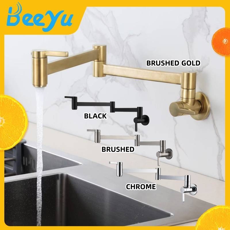 [READY STOCK] WALL MOUNTED FOLDABLE WALL KITCHEN FAUCET KITCHEN SINK