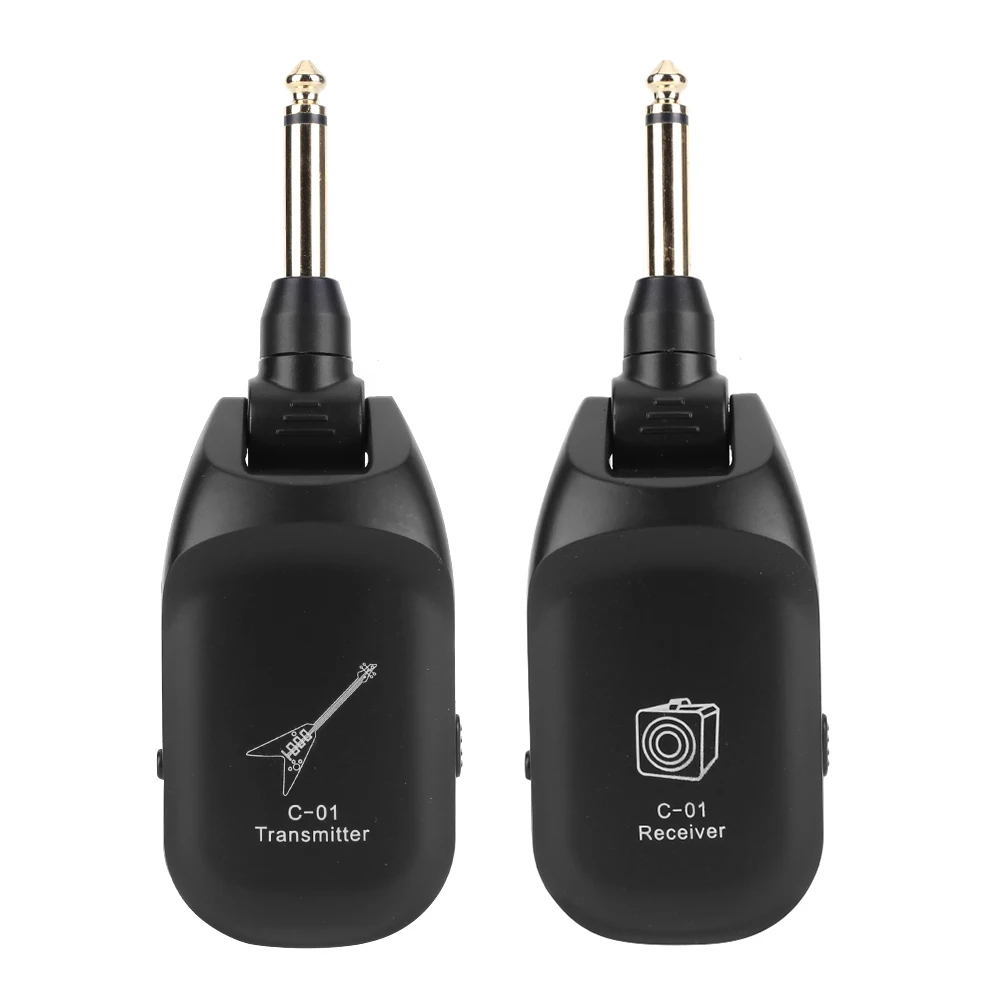 thumbnail image 2 of Wireless Guitar/Bass Audio Transmitter & Receiver System - UHF, 4 Channels, USB Rechargeable 2 of 12