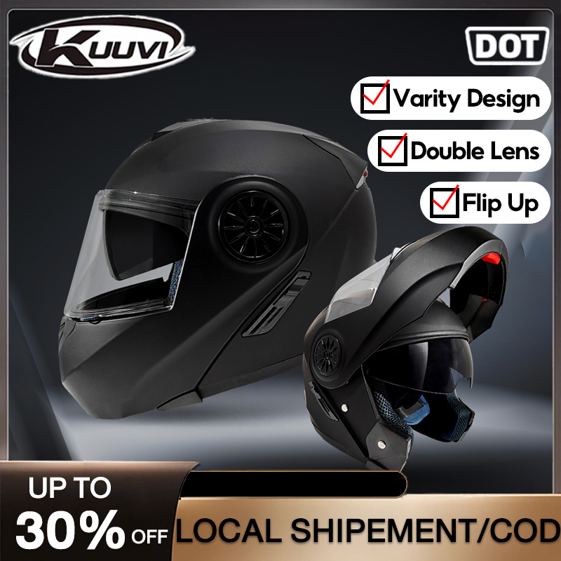 KUUVI Motorcycle Helmet Motor Classic Full face helmet Topi Keledar