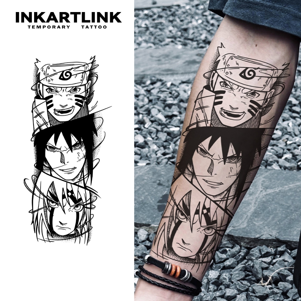 NARUTO temporary tattoo stickers, waterproof long-lasting magic tattoo,  lasts to 15 days fake tattoo, semi permanent tattoo. | Shopee Malaysia