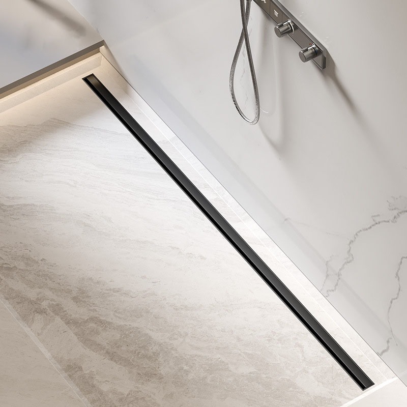 Linear Shower Drain, SUS-304 Stainless Steel Floor Drain Fast Drainage ...