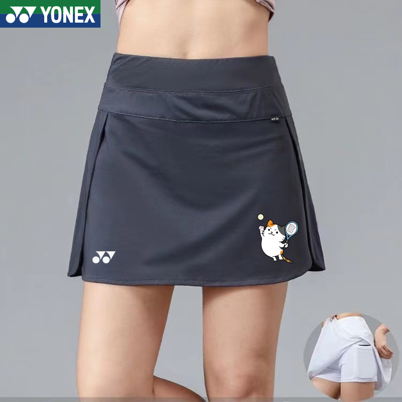 YONEX Badminton Skirt 2024 New Tennis Skirt Women's Sports Short Skirt