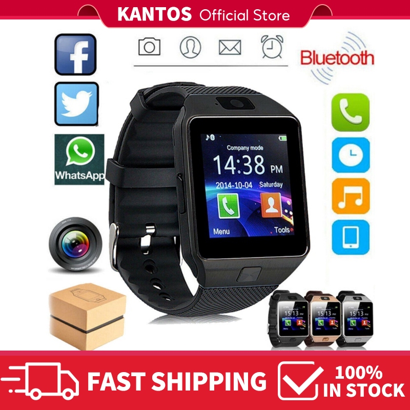 KANTOS 2024 DZ09 Professional Smart Watch 2G SIM TF Camera Waterproof