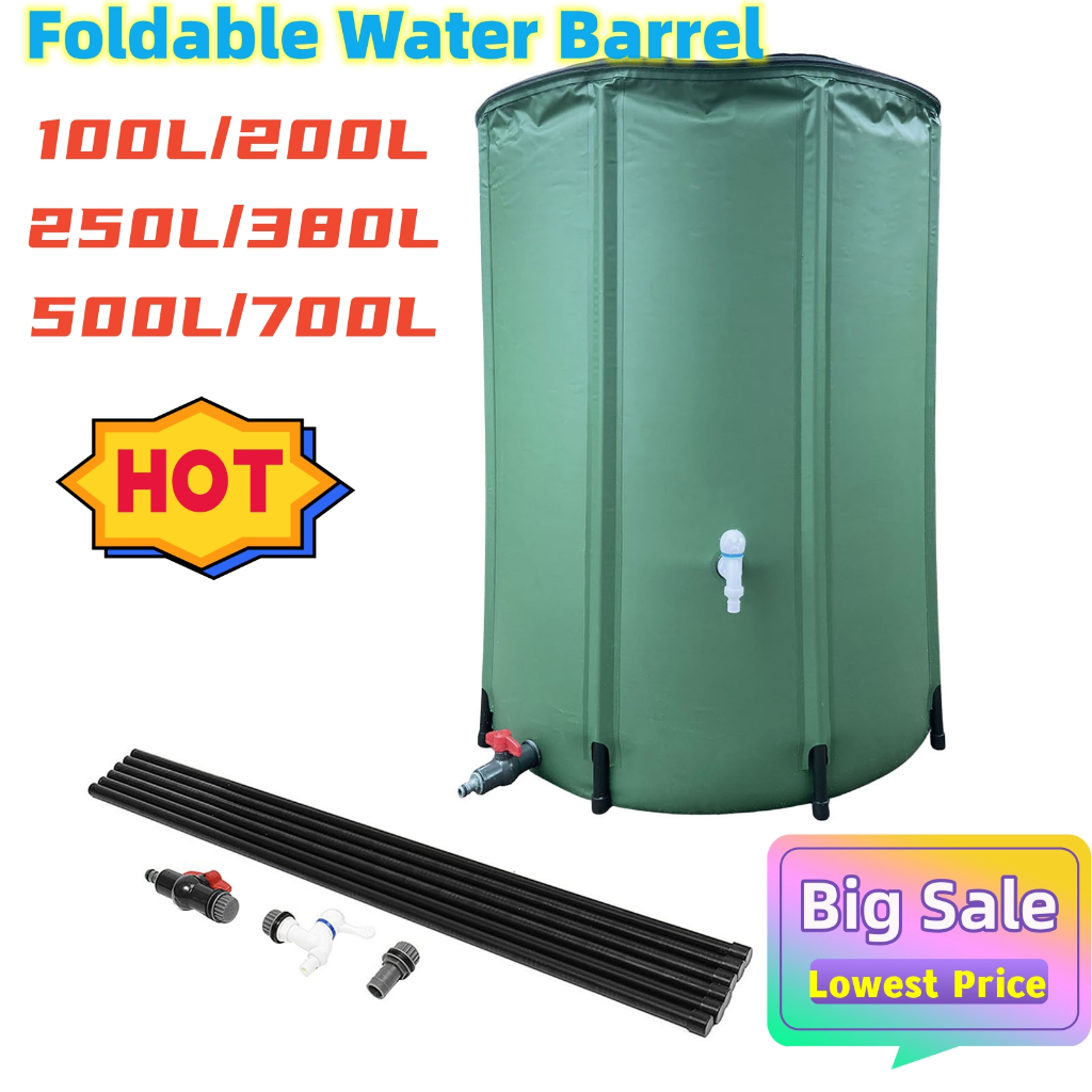 100/200/250/380/500/700l Foldable Water Collection Bucket Tank Barrel ...