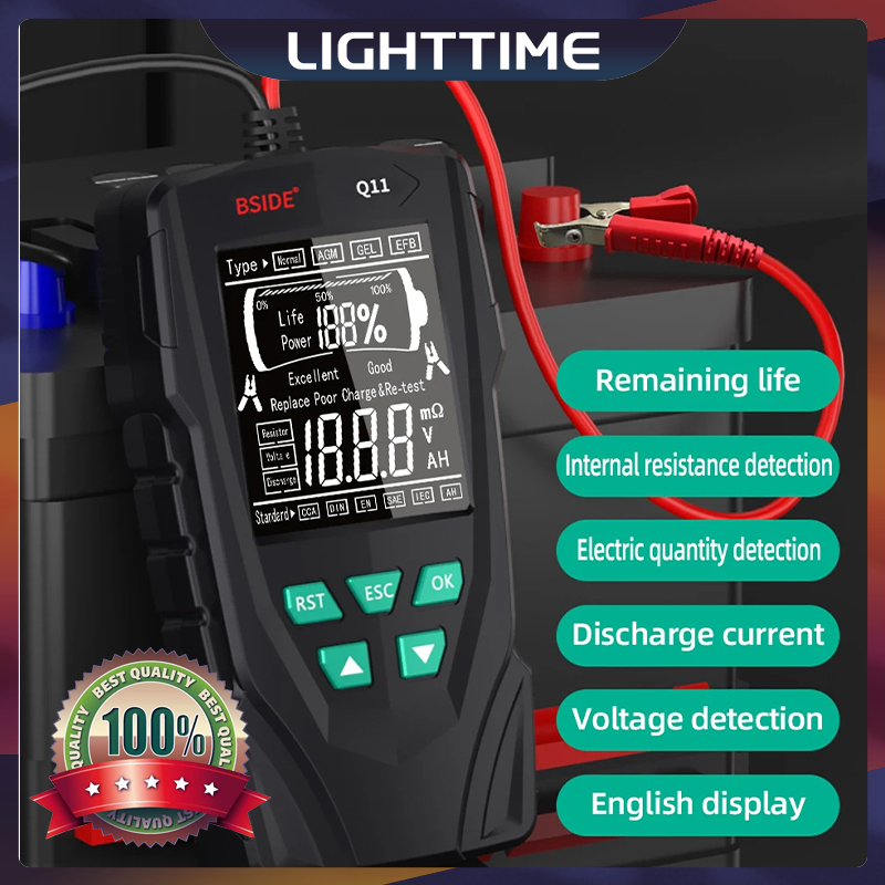 Car Battery Tester 12V/24V Battery Capacity Internal Resistance