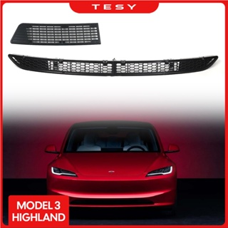 For 2024 Tesla Model 3 Highland Lower Bumper Anti Insect Net Anti Dust  Proof Inner Vent Grille Cover Insect-proof Front Cover