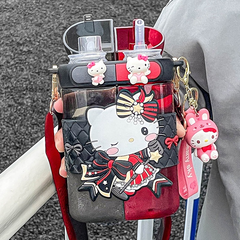 Hello kitty straw bag hot sale