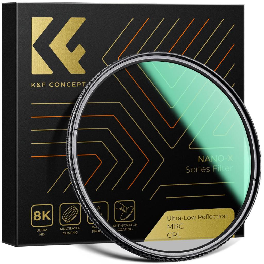 K&F Concept Ultra-Low Reflectivity Circular Polarizer Filter with 28 ...