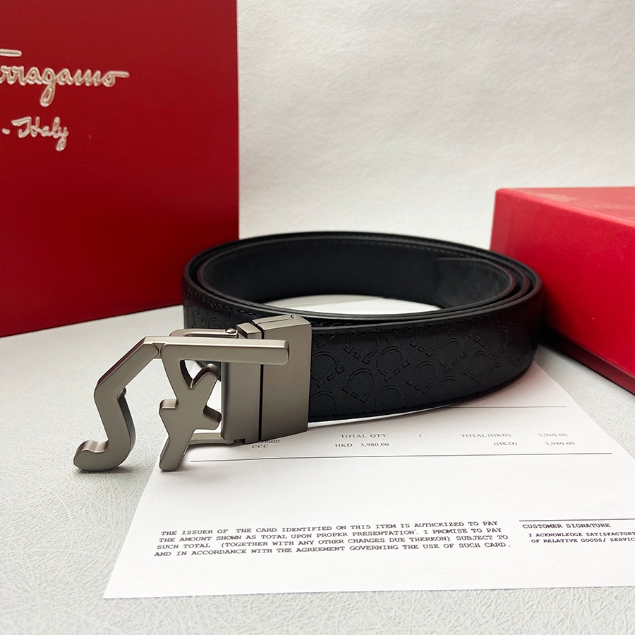 2024 Ferragamo hight quality Luxury Designer Belt Fashion Big Buckle Leather Belts Classic Mens Womens 3.8cm Width with Premium Gift Box 95 125CM A69