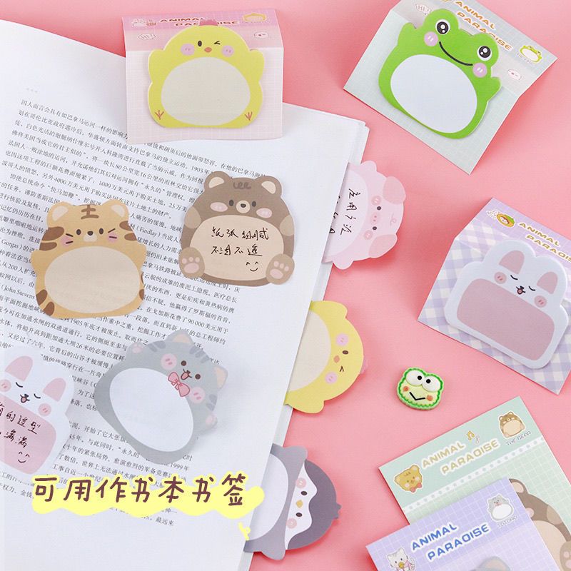 Cute Cartoon Sticky Notes Message Notes Memo Notepad Bookmark School ...